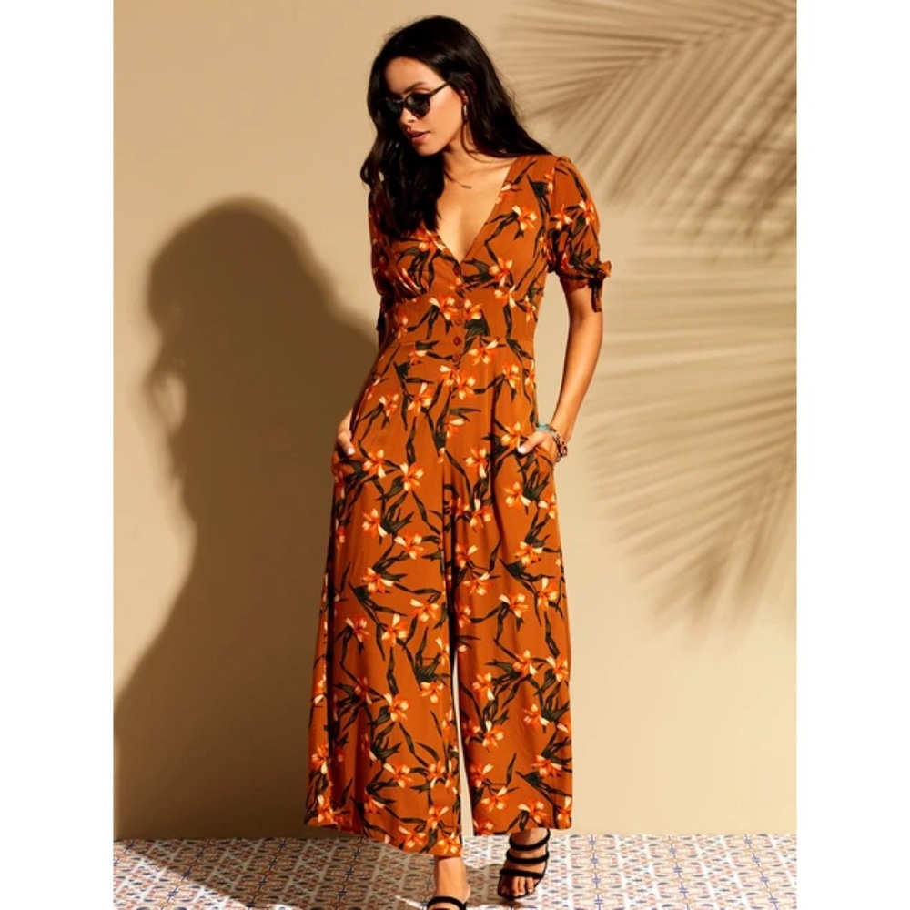 L*SPACE Floral Romper Jumpsuit